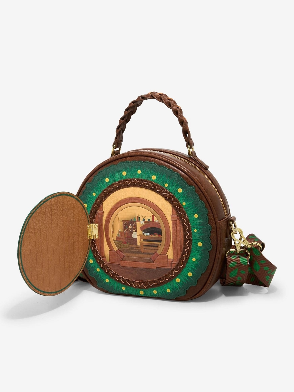 New! The Lord of The Rings Hobbit Door Figural Convertible Mini Backpack